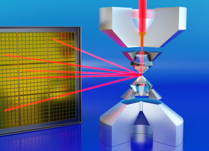ORNL researchers used diamonds to compress materials to 1.2 million times ambient pressure and softw