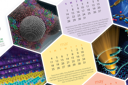 A calendar poster showcasing some recent scientific publications from HFIR and SNS. Image credit: Jill Hemman/ORNL