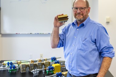 Robert Saethre has worked to create a LEGO model of the ring injection region of the SNS’ pulsed acc